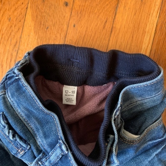 𝅺GAP- Baby pull on fleece inside jeans- Size 12-18m - Picture 2 of 6